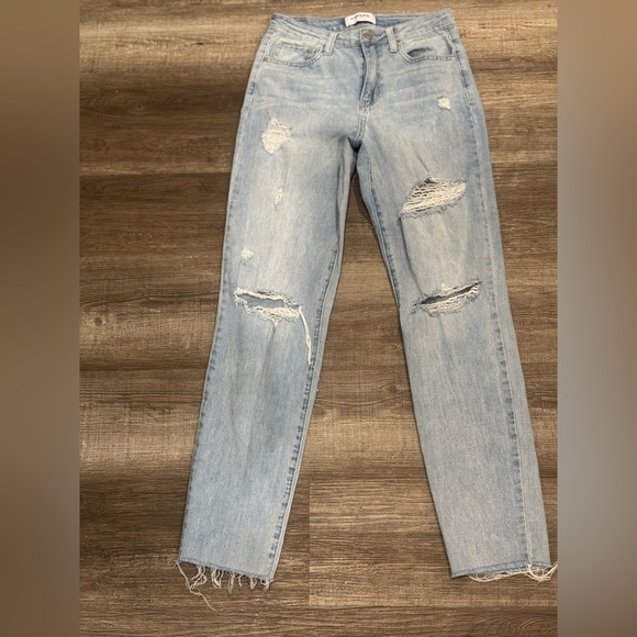 RSQ Distressed Light Blue Jeans - Picture 1 of 3